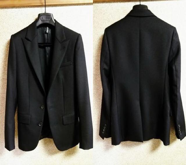 正規新古 Dior Homme ディオールオム ピークドラペルジャケット 黒 最小38 スーツ ラグジュアリーテーラード < ブランド  正規新古 Dior Homme ディオールオム ピークドラペルジャケット 黒 最小38 スーツ ラグジュアリーテーラード < ブランドの