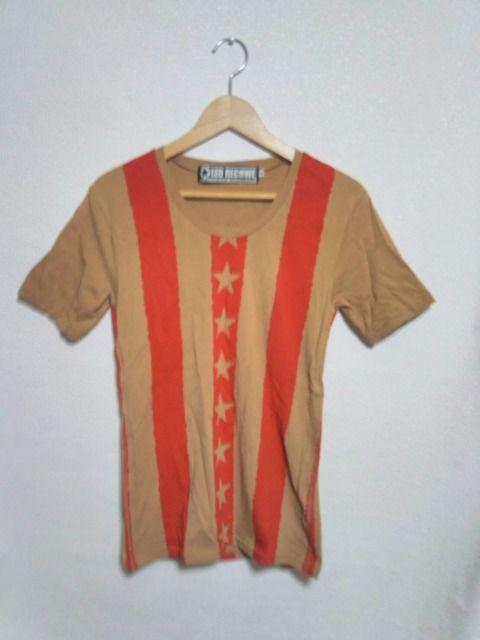 LED RECHWE レーベルストライプTシャツ ブラウン×レッド  < ブランド  LED RECHWE レーベルストライプTシャツ ブラウン×レッド   < ブランドの