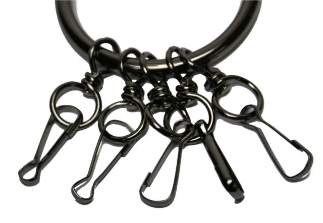 キーリング・本革ビッグリング ブラック キーホルダー レトロ 鍵 5本 レザー 車 バイク 家 自転車 黒 < 男性アクセサリー/時計  キーリング・本革ビッグリング ブラック キーホルダー レトロ 鍵 5本 レザー 車 バイク 家 自転車 黒 < 男性アクセサリー/時計の