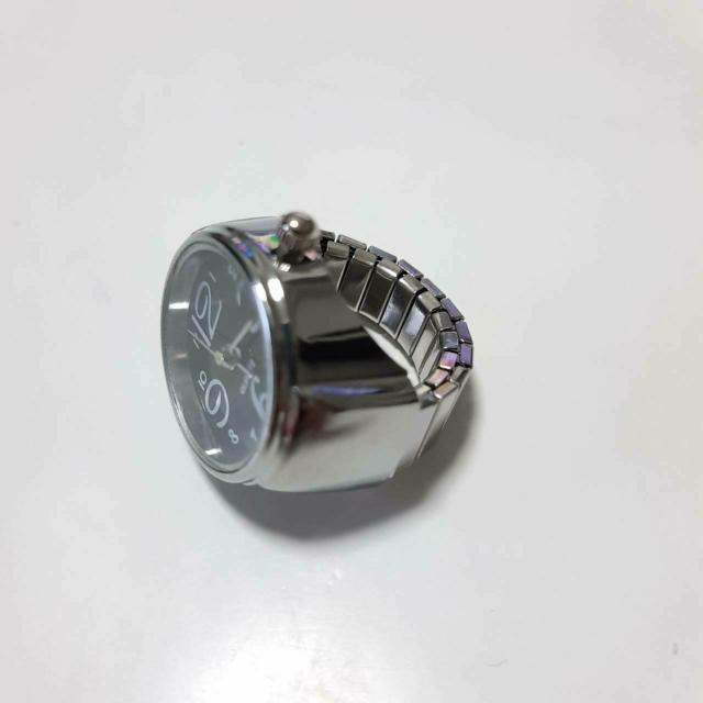新品 未使用 指輪 時計 シンプル 黒 < 女性アクセサリー/時計  新品 未使用 指輪 時計 シンプル 黒 < 女性アクセサリー/時計の