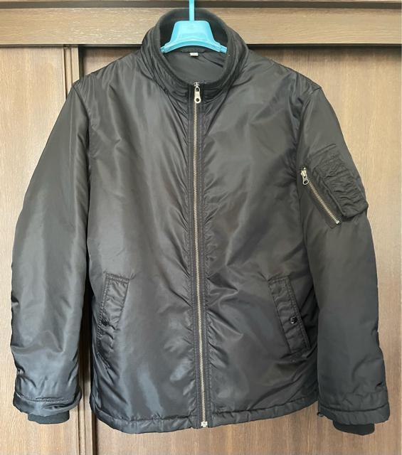 UNIQLO ユニクロ MA-1ブルゾン ブラック L サイズ 男女兼用 ハーフ丈 フライトジャケット 旧タグ 2000年 < ブランド  UNIQLO ユニクロ MA-1ブルゾン ブラック L サイズ 男女兼用 ハーフ丈 フライトジャケット 旧タグ 2000年  < ブランドの