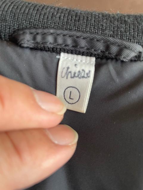 UNIQLO ユニクロ MA-1ブルゾン ブラック L サイズ 男女兼用 ハーフ丈 フライトジャケット 旧タグ 2000年 < ブランド  UNIQLO ユニクロ MA-1ブルゾン ブラック L サイズ 男女兼用 ハーフ丈 フライトジャケット 旧タグ 2000年 < ブランドの