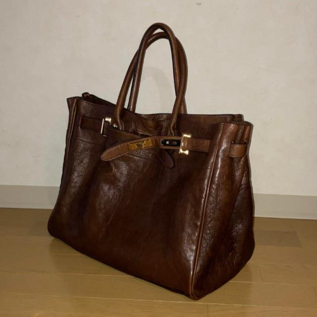 SITA PARANTICA レザートートバッグ L 希少チャイロ 旅行バッグ < 女性ファッション SITA PARANTICA レザートートバッグ L 希少チャイロ 旅行バッグ < 女性ファッションの