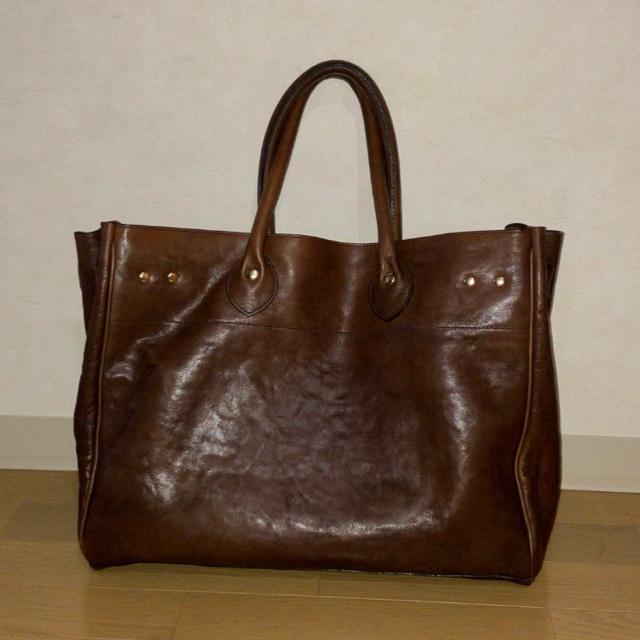 SITA PARANTICA レザートートバッグ L 希少チャイロ 旅行バッグ < 女性ファッション SITA PARANTICA レザートートバッグ L 希少チャイロ 旅行バッグ < 女性ファッションの