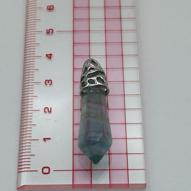 天然石 フローライト ペンダントトップ 管理番号@ < 女性アクセサリー/時計  天然石 フローライト ペンダントトップ 管理番号@ < 女性アクセサリー/時計の