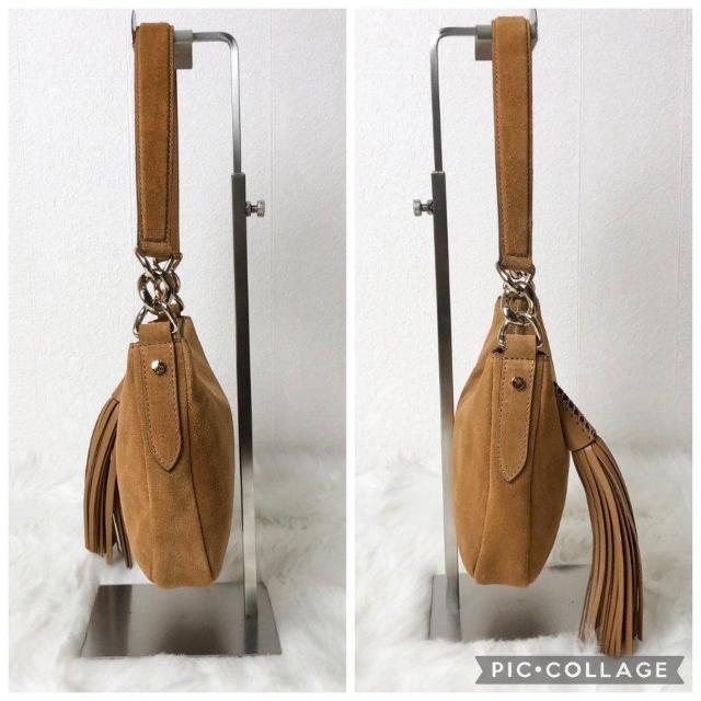 【美品】JIMMY CHOO ジミーチュウ ショルダーバッグ ワンショルダー タッセル スエード エレガント < ブランド 【美品】JIMMY CHOO ジミーチュウ ショルダーバッグ ワンショルダー タッセル スエード エレガント < ブランドの