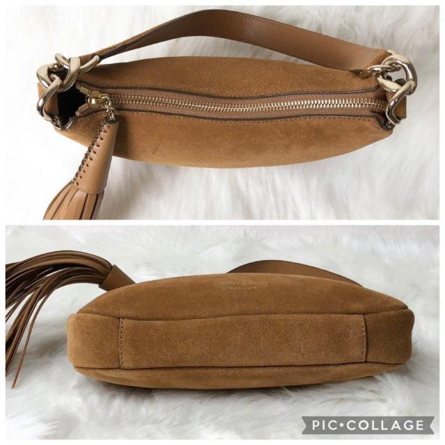 【美品】JIMMY CHOO ジミーチュウ ショルダーバッグ ワンショルダー タッセル スエード エレガント < ブランド 【美品】JIMMY CHOO ジミーチュウ ショルダーバッグ ワンショルダー タッセル スエード エレガント < ブランドの