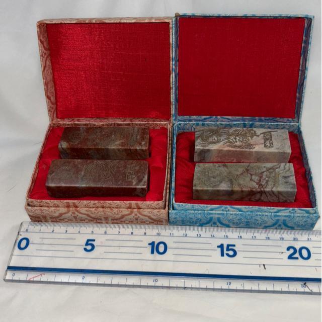 書道 篆刻用 石 翔龍舞鳳 赤箱.青箱 < インテリア/ライフ 書道 篆刻用 石 翔龍舞鳳 赤箱.青箱 < インテリア/ライフの