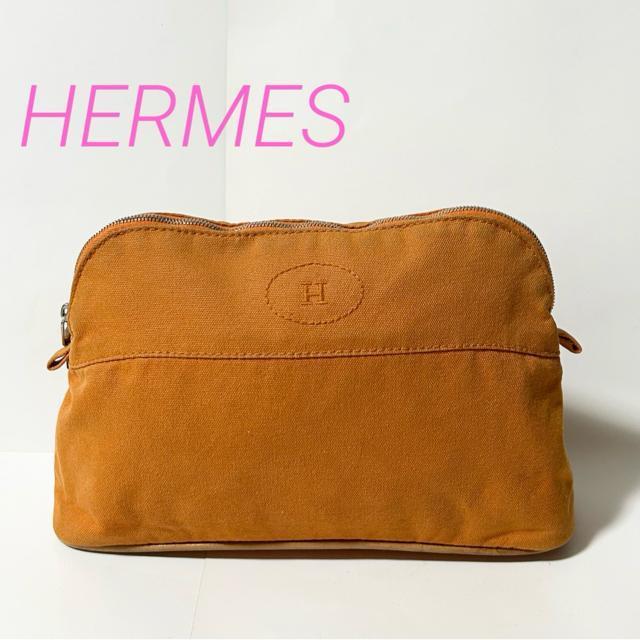 HERMES ボリード キャンバスポーチ ポーチ オレンジ < ブランド HERMES ボリード キャンバスポーチ ポーチ オレンジ < ブランドの
