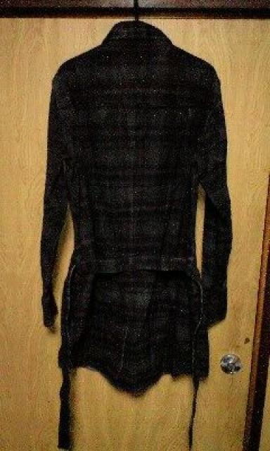 新品SHELLACシェラック 顔料コーティングロングチェックシャツ 44 < ブランド  新品SHELLACシェラック 顔料コーティングロングチェックシャツ 44 < ブランドの