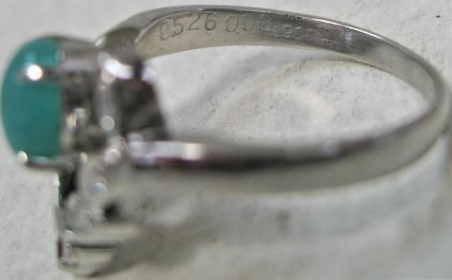 Pt900v`i OwփN\R[0.526ct _C0.08ct  ANZT[/v 