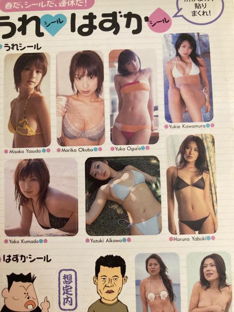 週刊playboy 付録 / うれシール はずかシール < タレントグッズ  週刊playboy 付録 / うれシール はずかシール < タレントグッズの