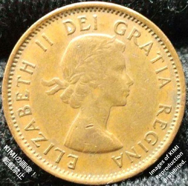 1セント硬貨 1956年 エリザベス2世の最初の肖像画 貨幣 コイン 古銭 カナダ カナダドル ブロンズ 1 Cent < ホビー  1セント硬貨 1956年 エリザベス2世の最初の肖像画 貨幣 コイン 古銭 カナダ カナダドル ブロンズ 1 Cent  < ホビーの