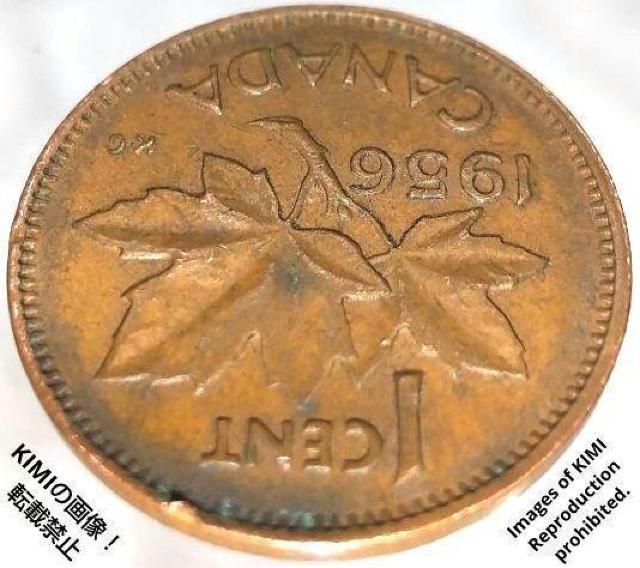 1セント硬貨 1956年 エリザベス2世の最初の肖像画 貨幣 コイン 古銭 カナダ カナダドル ブロンズ 1 Cent < ホビー  1セント硬貨 1956年 エリザベス2世の最初の肖像画 貨幣 コイン 古銭 カナダ カナダドル ブロンズ 1 Cent < ホビーの