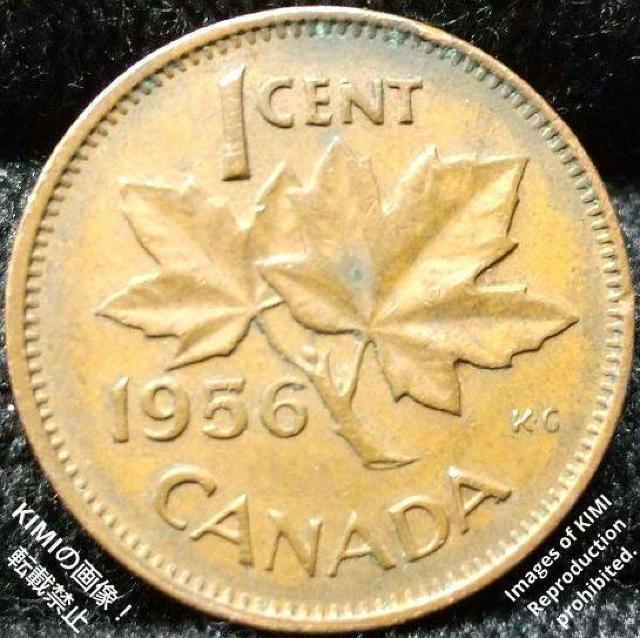 1セント硬貨 1956年 エリザベス2世の最初の肖像画 貨幣 コイン 古銭 カナダ カナダドル ブロンズ 1 Cent < ホビー  1セント硬貨 1956年 エリザベス2世の最初の肖像画 貨幣 コイン 古銭 カナダ カナダドル ブロンズ 1 Cent < ホビーの