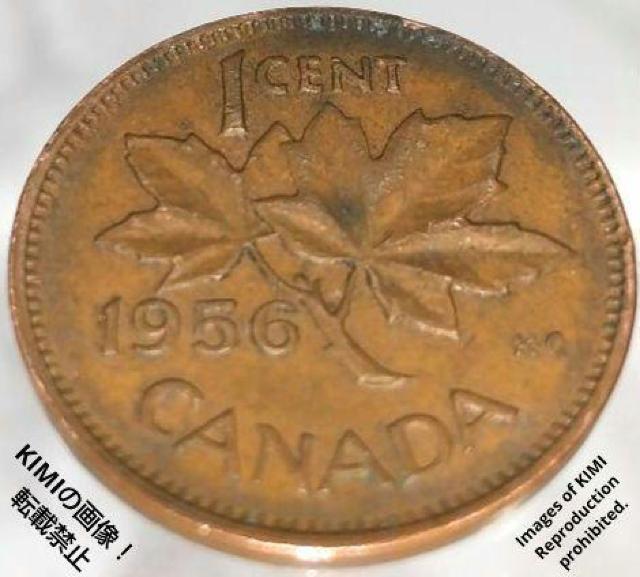 1セント硬貨 1956年 エリザベス2世の最初の肖像画 貨幣 コイン 古銭 カナダ カナダドル ブロンズ 1 Cent < ホビー  1セント硬貨 1956年 エリザベス2世の最初の肖像画 貨幣 コイン 古銭 カナダ カナダドル ブロンズ 1 Cent < ホビーの