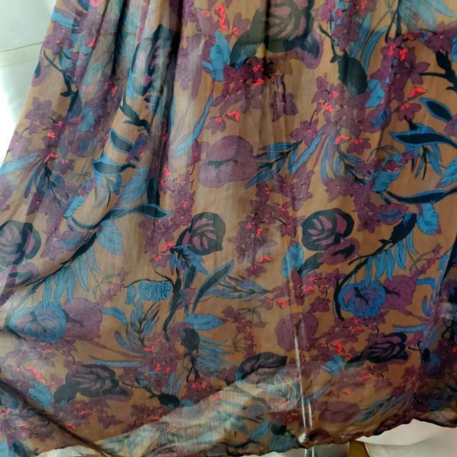 込み★GU★素敵!!柄シースルー系ロングワンピース★M★ < 女性ファッション  込み★GU★素敵!!柄シースルー系ロングワンピース★M★ < 女性ファッションの