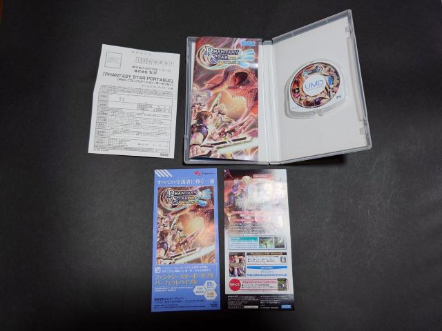 PSP ファンタシースターポータブル / ケース・解説書・アンケートハガキ・チラシ付き < ゲーム本体/ソフト  PSP ファンタシースターポータブル / ケース・解説書・アンケートハガキ・チラシ付き < ゲーム本体/ソフトの