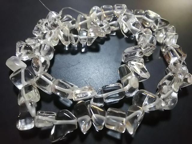 天然石★水晶 (大)さざれ 1連 < 女性アクセサリー/時計 天然石★水晶 (大)さざれ 1連 < 女性アクセサリー/時計の