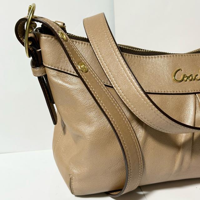 COACH �R�[�` F15512 ���U�[ �N���X�{�f�B �V�����_�[�o�b�O �΂ߊ|�� ���|�� ���f�B�[�X �x�[�W�� �� �u�����h�� 