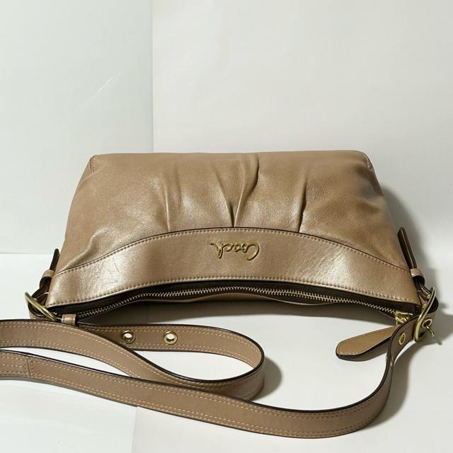 COACH �R�[�` F15512 ���U�[ �N���X�{�f�B �V�����_�[�o�b�O �΂ߊ|�� ���|�� ���f�B�[�X �x�[�W�� �� �u�����h�� 