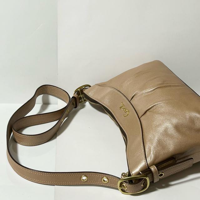 COACH �R�[�` F15512 ���U�[ �N���X�{�f�B �V�����_�[�o�b�O �΂ߊ|�� ���|�� ���f�B�[�X �x�[�W�� �� �u�����h�� 