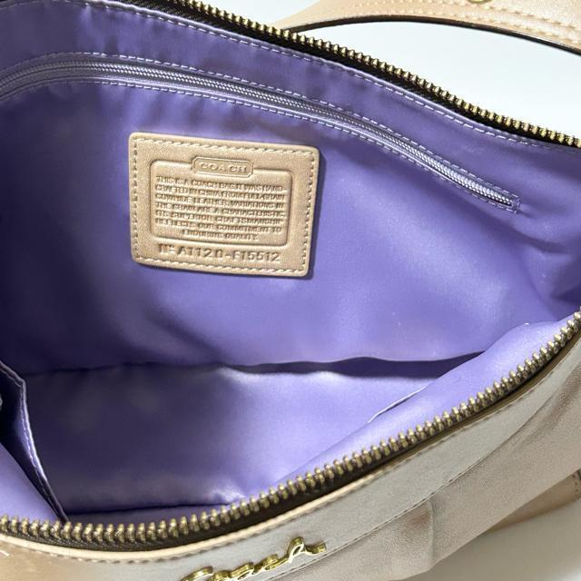 COACH �R�[�` F15512 ���U�[ �N���X�{�f�B �V�����_�[�o�b�O �΂ߊ|�� ���|�� ���f�B�[�X �x�[�W�� �� �u�����h�� 