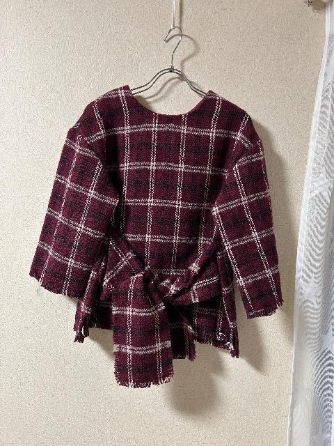 1.4万新品タグ付きnano・universe★ウールブランドチェックプルオーバー < ブランド 1.4万新品タグ付きnano・universe★ウールブランドチェックプルオーバー < ブランドの