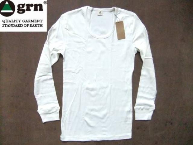 人気 grn(ジーアールエヌ) 無地 長袖 Tシャツ ナチュラル S < 男性ファッション  人気 grn(ジーアールエヌ) 無地 長袖 Tシャツ ナチュラル S  < 男性ファッションの