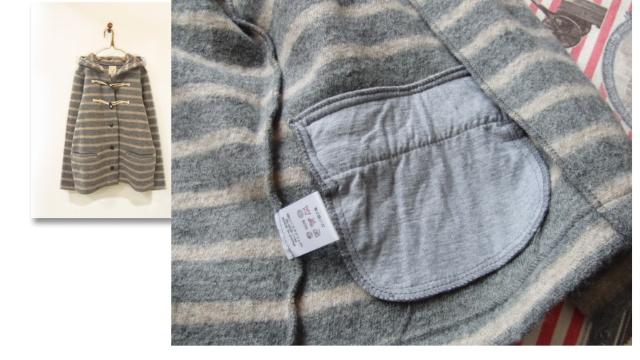 north object northern truck圧縮ウールボーダーダッフルコート < 女性ファッション  north object northern truck圧縮ウールボーダーダッフルコート < 女性ファッションの