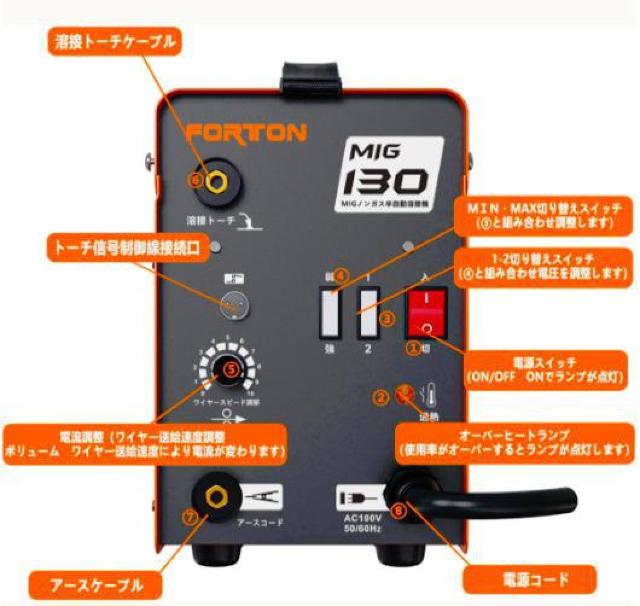 【初心者でも安心、簡単!】半自動溶接機MIG130 家庭用 AC100V ノンガス コンパクト半自動 日本語説明書 < ペット/手芸/園芸  【初心者でも安心、簡単!】半自動溶接機MIG130 家庭用 AC100V ノンガス コンパクト半自動 日本語説明書 < ペット/手芸/園芸の