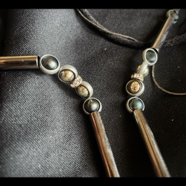 ラ ドログリー フランス素材ハンドメイド☆ゴージャス♪フレンチビーズ ロザリオ風 ロングネックレス モード モダン < 女性アクセサリー/時計  ラ ドログリー フランス素材ハンドメイド☆ゴージャス♪フレンチビーズ ロザリオ風 ロングネックレス モード モダン < 女性アクセサリー/時計の