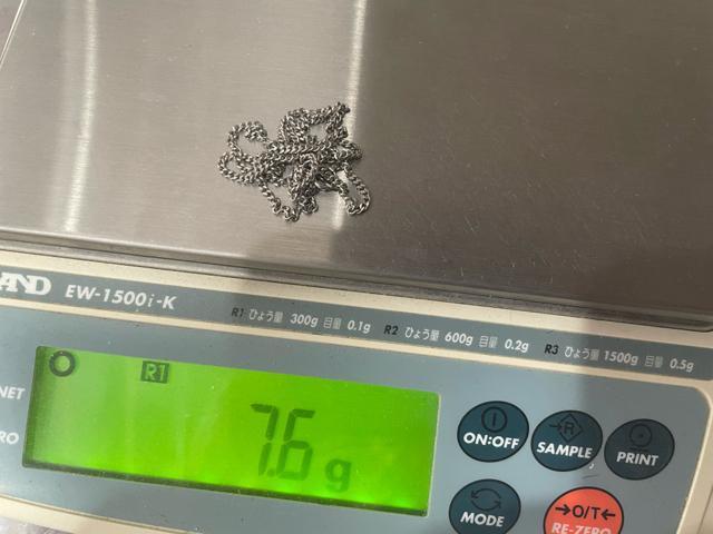 �l�b�N���X�@Pt850 �v���`�i�@�약2�ʃJ�b�g�@�����Ǎ���@7.6g 5g�ȏ�@10g�ȉ��@������45cm �A�W���J���t�@���Õi �� �����A�N�Z�T���[/���v�� 