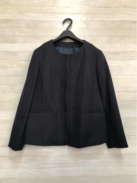 新品☆LL♪紺ツイード調ノーカラージャケットパンツスーツ入卒式も☆R146 < 女性ファッション 新品☆LL♪紺ツイード調ノーカラージャケットパンツスーツ入卒式も☆R146 < 女性ファッションの