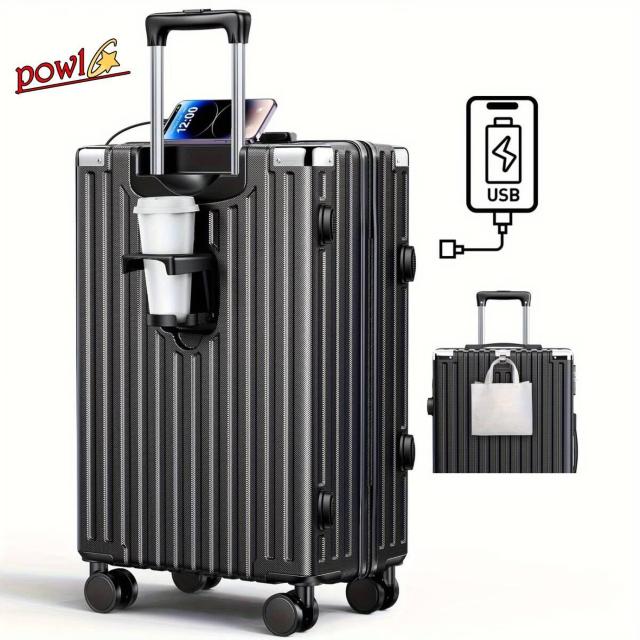 拡張機能付き超軽量ブラックキャリーケース耐衝撃素材大型静音ダブルキャスター < 女性ファッション 拡張機能付き超軽量ブラックキャリーケース耐衝撃素材大型静音ダブルキャスター < 女性ファッションの