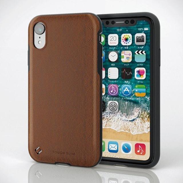 エレコム iPhoneXR ケース 耐衝撃 レザー調 PM-A18CTSTBR < 家電/AV  エレコム iPhoneXR ケース 耐衝撃 レザー調 PM-A18CTSTBR < 家電/AVの