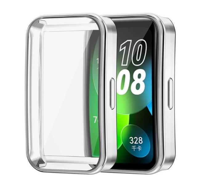 Huawei Band 10 9 8 カバー ケース band8 band9 画面保護 シルバー TPU 保護カバー < 家電/AV Huawei Band 10 9 8 カバー ケース band8 band9 画面保護 シルバー TPU 保護カバー < 家電/AVの