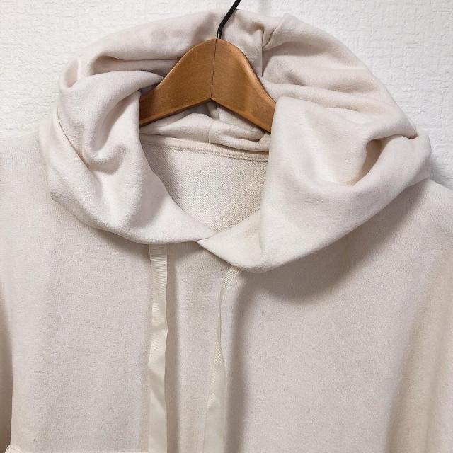 ◆オーバーサイズプルオーバー◆bigシルエットパーカー★ホワイトL*カジュアルコーデ美品♪ < 女性ファッション  ◆オーバーサイズプルオーバー◆bigシルエットパーカー★ホワイトL*カジュアルコーデ美品♪ < 女性ファッションの