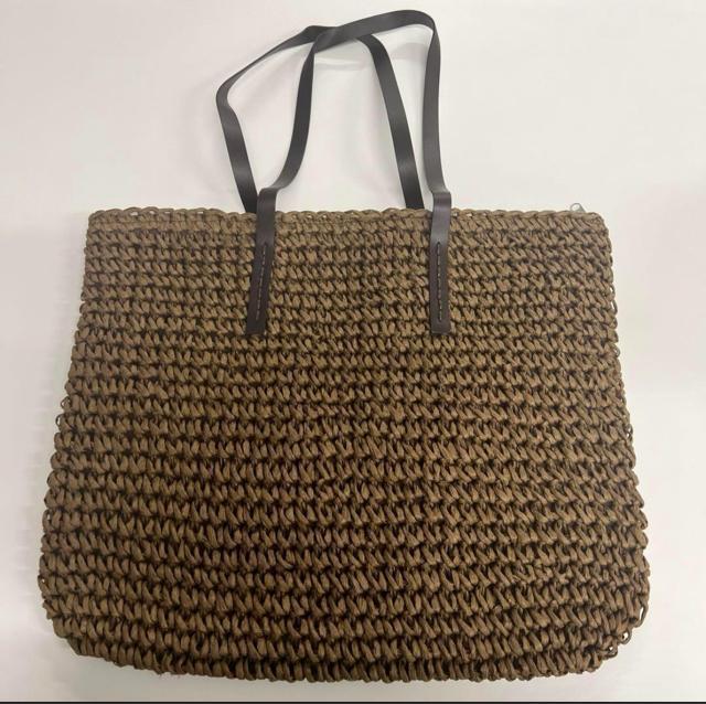 新品 かごトートバック 茶色 < 女性ファッション  新品 かごトートバック 茶色  < 女性ファッションの