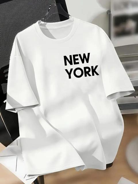 超お買い得990円★メンズNYグラフィックTシャツ - カジュアルサマーストリートウェア  USAサイズS(日本サイズL相当) < 男性ファッション  超お買い得990円★メンズNYグラフィックTシャツ - カジュアルサマーストリートウェア  USAサイズS(日本サイズL相当) < 男性ファッションの