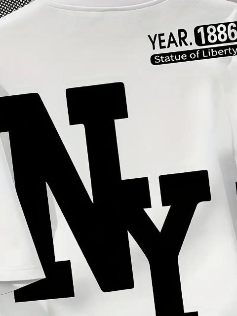 超お買い得990円★メンズNYグラフィックTシャツ - カジュアルサマーストリートウェア  USAサイズS(日本サイズL相当) < 男性ファッション  超お買い得990円★メンズNYグラフィックTシャツ - カジュアルサマーストリートウェア  USAサイズS(日本サイズL相当) < 男性ファッションの