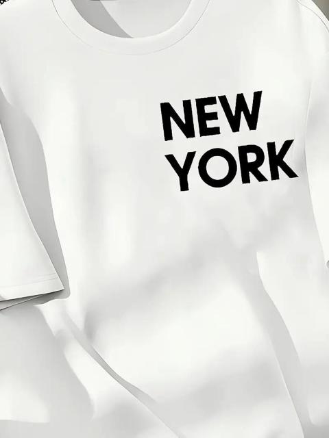 超お買い得990円★メンズNYグラフィックTシャツ - カジュアルサマーストリートウェア  USAサイズS(日本サイズL相当) < 男性ファッション  超お買い得990円★メンズNYグラフィックTシャツ - カジュアルサマーストリートウェア  USAサイズS(日本サイズL相当) < 男性ファッションの