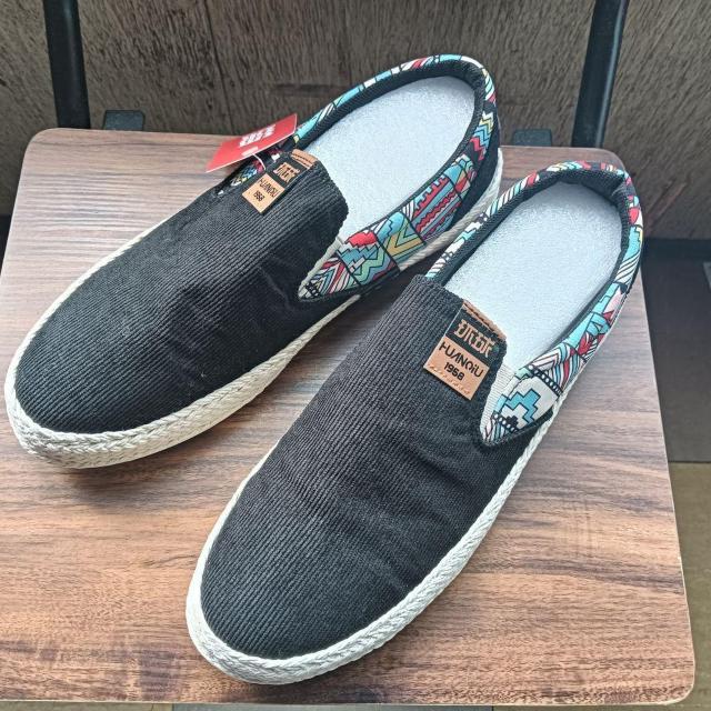 新品 26cm メンズ スリッポン シューズ ブラック 靴 男女兼用 カジュアル < 男性ファッション  新品 26cm メンズ スリッポン シューズ ブラック 靴 男女兼用 カジュアル  < 男性ファッションの