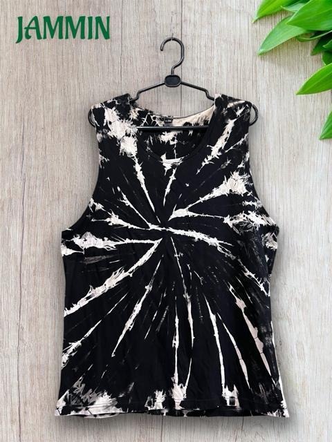 タイダイタンクトップ 黒 アジアン ヒッピー サイケ アジアン タンクトップ < 男性ファッション タイダイタンクトップ 黒 アジアン ヒッピー サイケ アジアン タンクトップ < 男性ファッションの