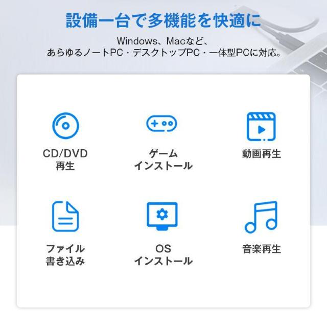 外付けDVDドライブ CDドライブ パソコン USB DVDドライブ 高速 書き込み可能 ドライバー不要 光学ドライブ USB3. < インテリア/ライフ  外付けDVDドライブ CDドライブ パソコン USB DVDドライブ 高速 書き込み可能 ドライバー不要 光学ドライブ USB3. < インテリア/ライフの