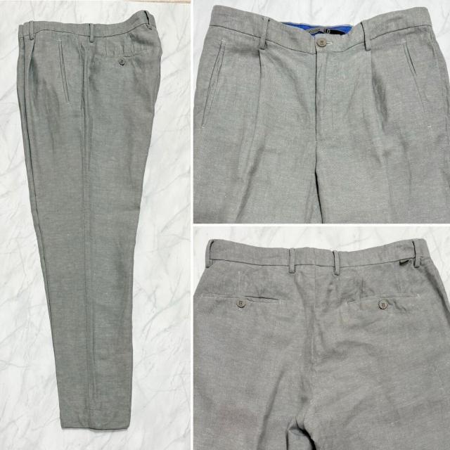 インコテックス春夏メンズ麻スラックス#48グレーTAPERED FIT < 男性ファッション インコテックス春夏メンズ麻スラックス#48グレーTAPERED FIT < 男性ファッションの