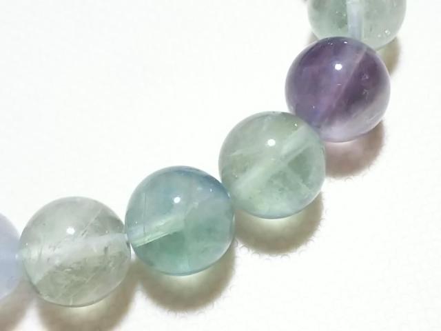 天然石★フローライト 10mm ブレス < 女性アクセサリー/時計 天然石★フローライト 10mm ブレス < 女性アクセサリー/時計の