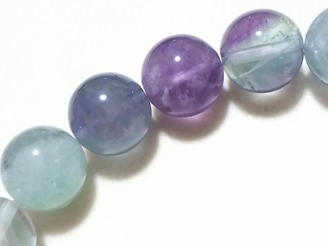天然石★フローライト 10mm ブレス < 女性アクセサリー/時計 天然石★フローライト 10mm ブレス < 女性アクセサリー/時計の