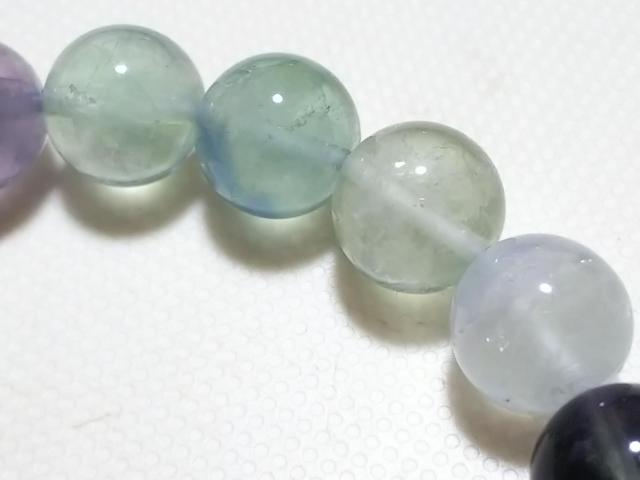 天然石★フローライト 10mm ブレス < 女性アクセサリー/時計 天然石★フローライト 10mm ブレス < 女性アクセサリー/時計の