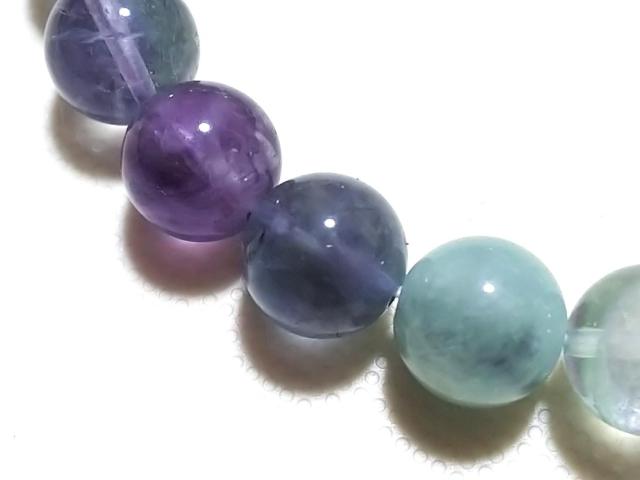 天然石★フローライト 10mm ブレス < 女性アクセサリー/時計 天然石★フローライト 10mm ブレス < 女性アクセサリー/時計の